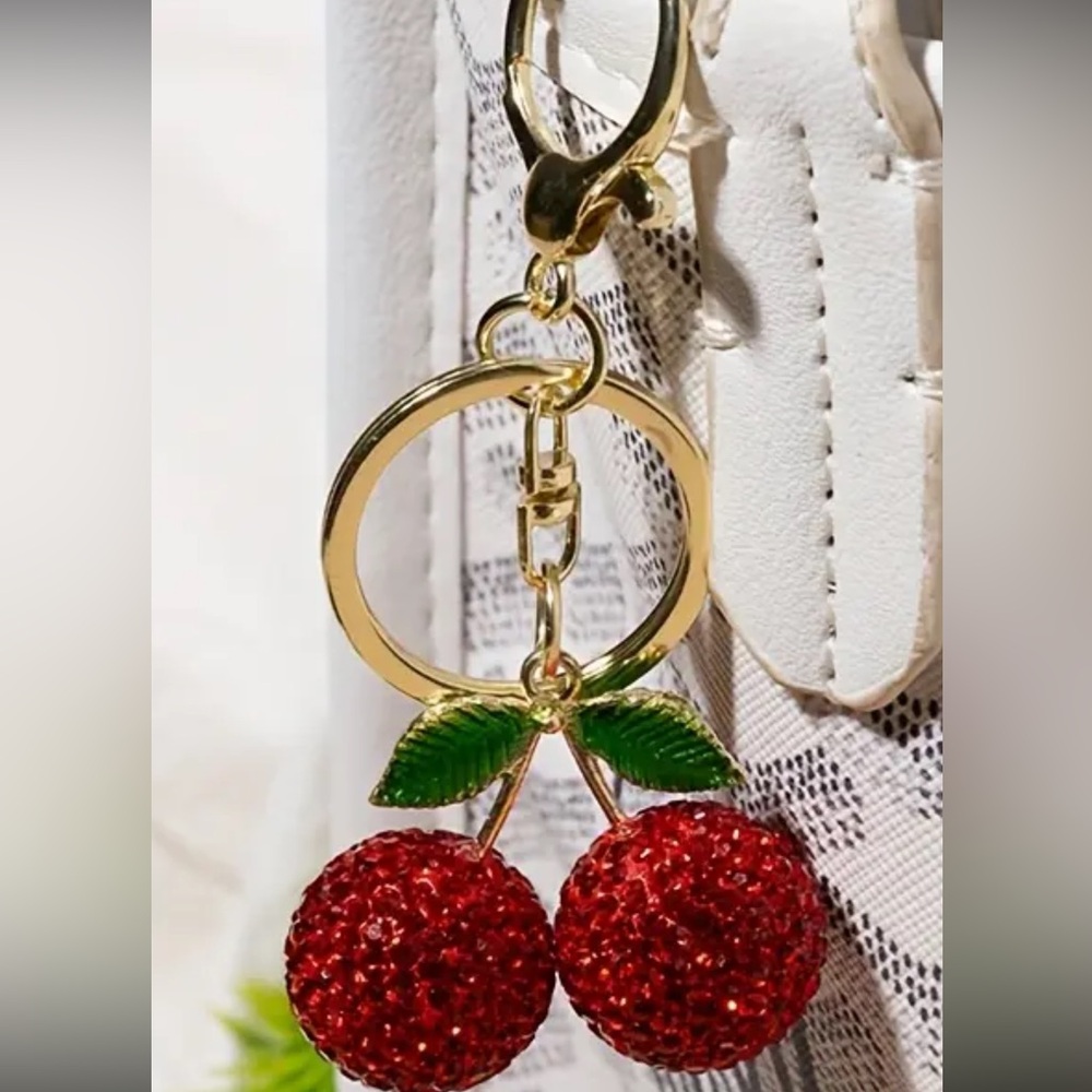 Sparkling Cherry Keychain - Picture 8 of 9
